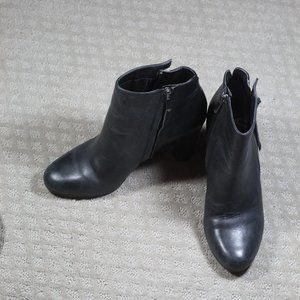 Sam Edelman Size 10 Black Ankle 4" Heeled Boots
